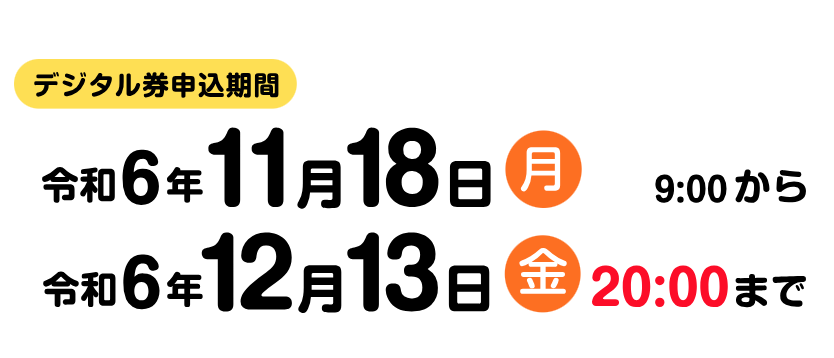 はばたんペイ第4弾の申込み開始はいつから？