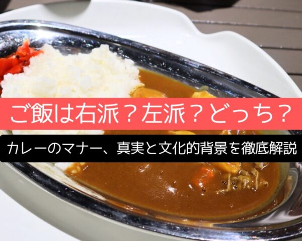 カレーのマナー「ご飯は右派？左派？どっち？」真実と文化的背景を徹底解説」