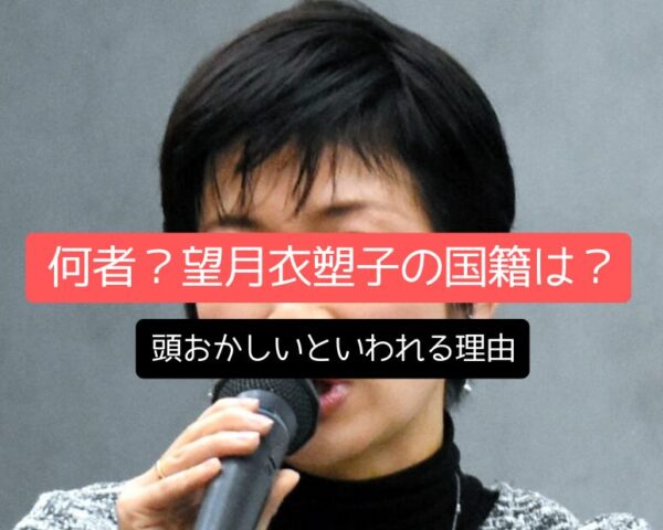 何者？望月衣塑子「国籍は？」頭おかしいといわれる理由