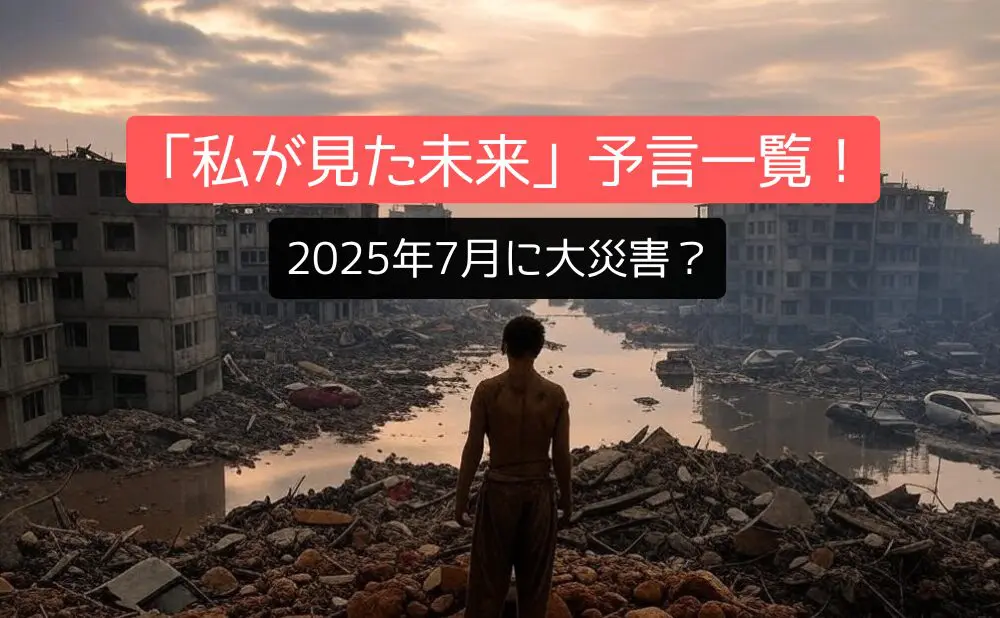 7分で解説「私が見た未来」予言一覧！2025年7月に大災害？