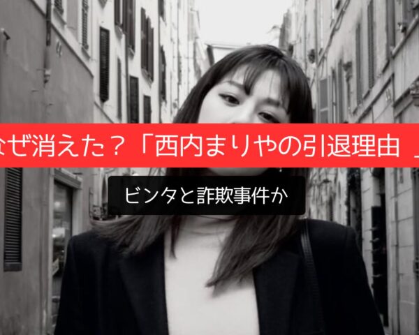 なぜ消えた？「西内まりやの引退理由 」ビンタと詐欺事件か