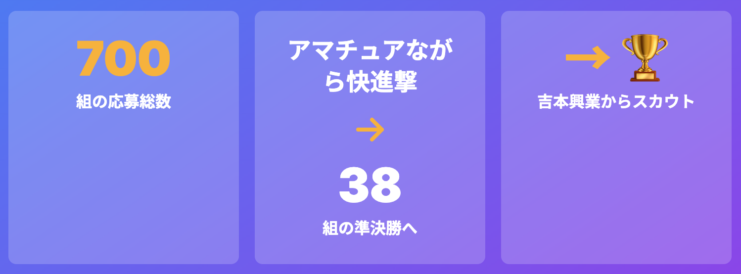 芸人への挑戦
