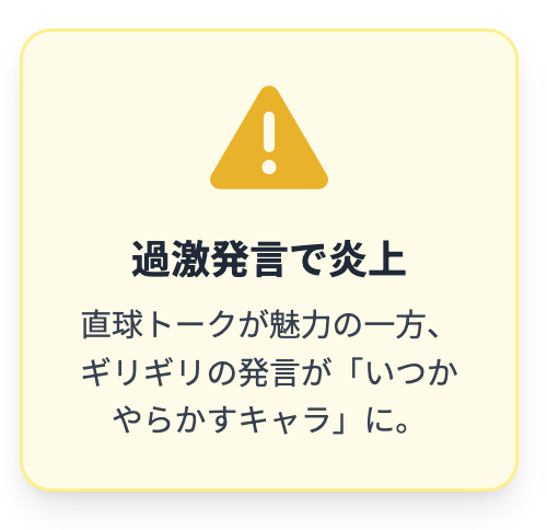 過激発言で炎上