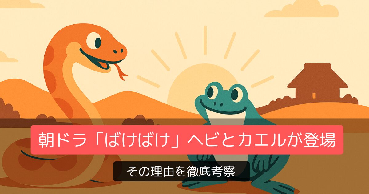 朝ドラ「ばけばけ」ヘビとカエルが登場する理由を徹底考察