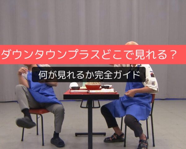 ダウンタウンプラスどこで見れる？何が見れるか完全ガイド