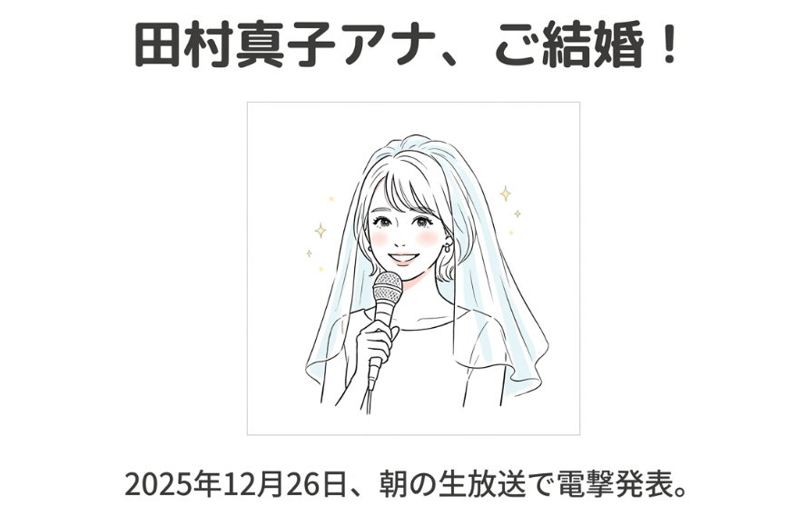 【速報】田村真子アナ結婚！お相手の「一般男性」は誰？