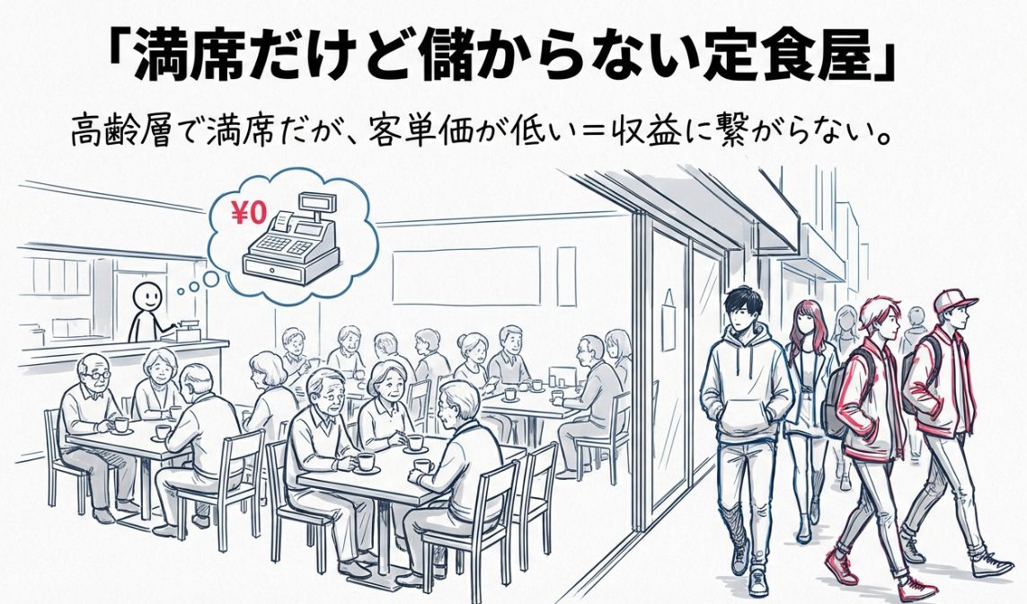 「店は満員なのに、儲かっていない」