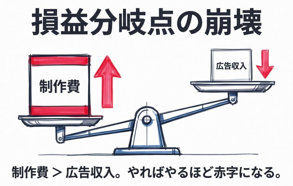 決定打となった「ある数字」＝損益分岐点の突破