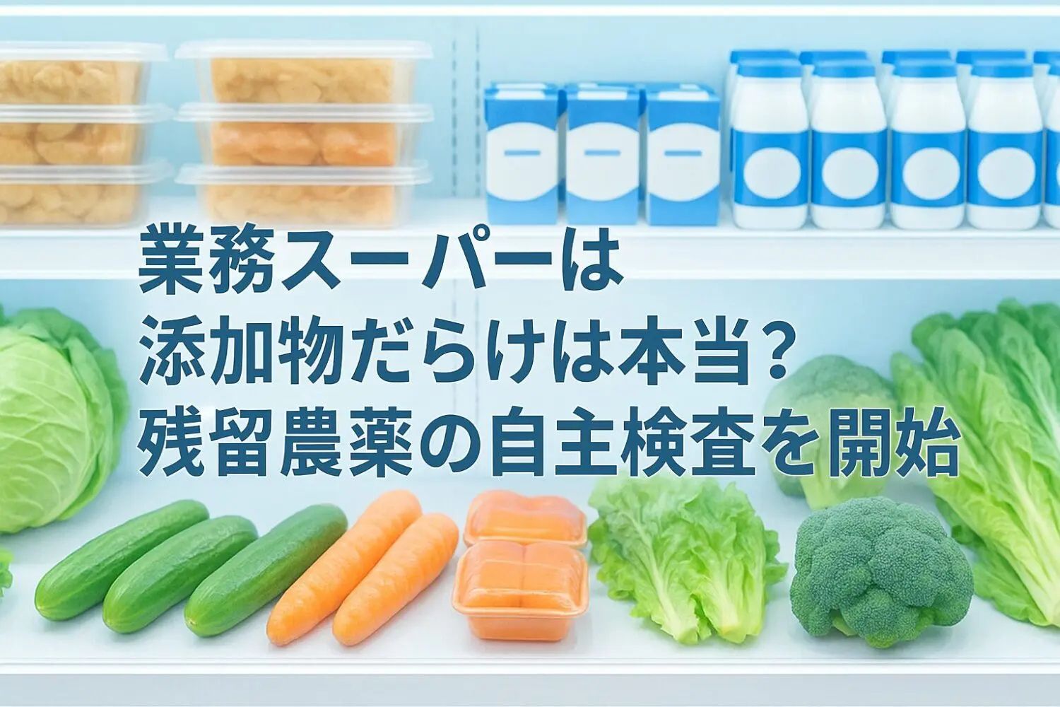 業務スーパーは添加物だらけって本当?残留農薬の自主検査結果から見えた真実と消費者の賢い選択