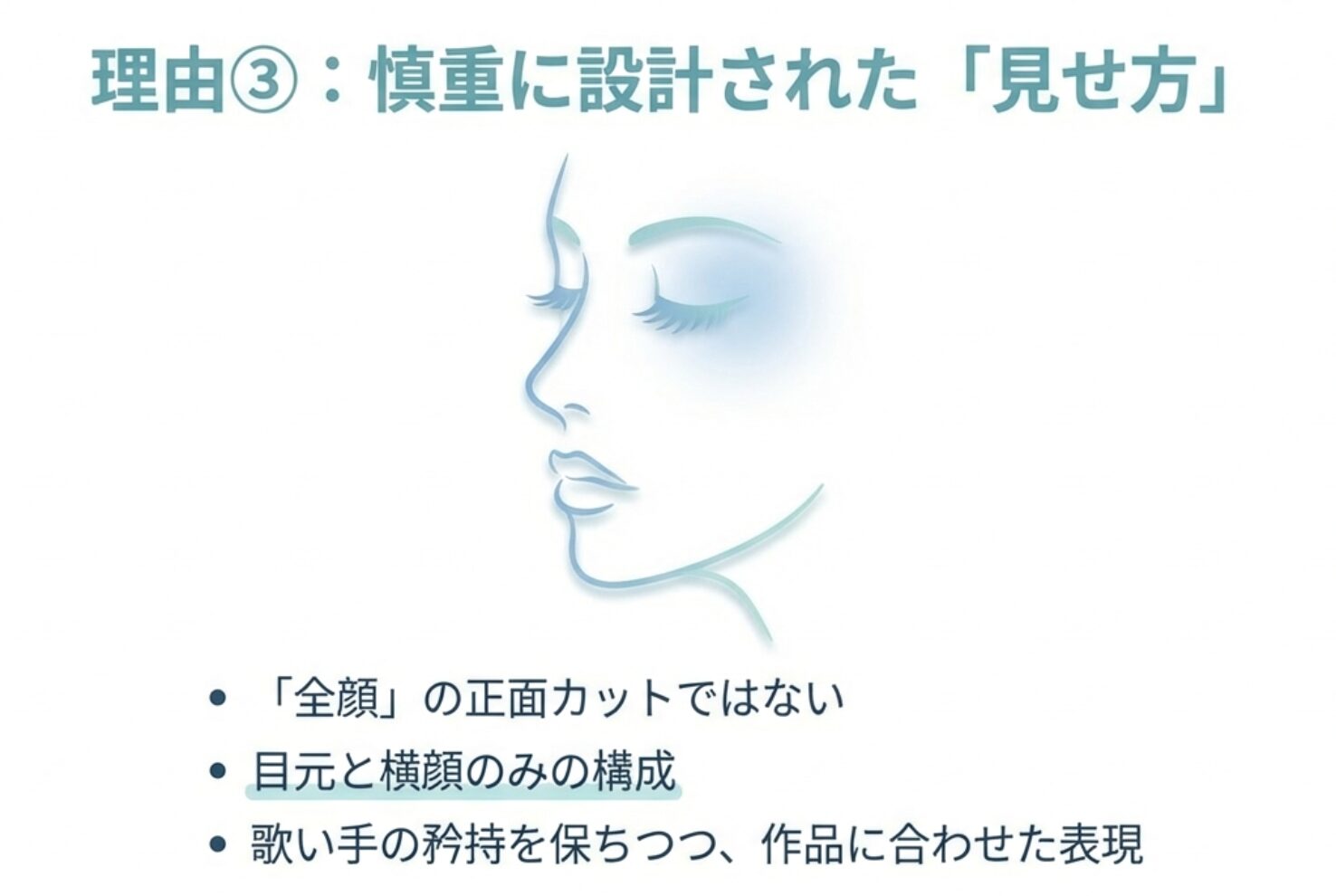 「完全な顔出し」ではない、慎重な設計