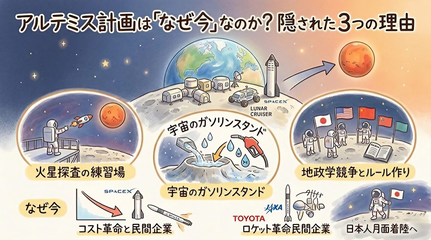 アポロから50年！アルテミス計画は「なぜ今」なのか？隠された3つの理由