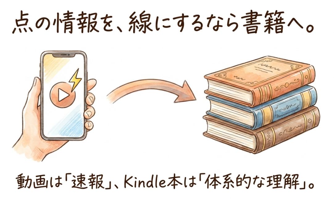 えいしゅう博士の書籍 動画との使い分け
