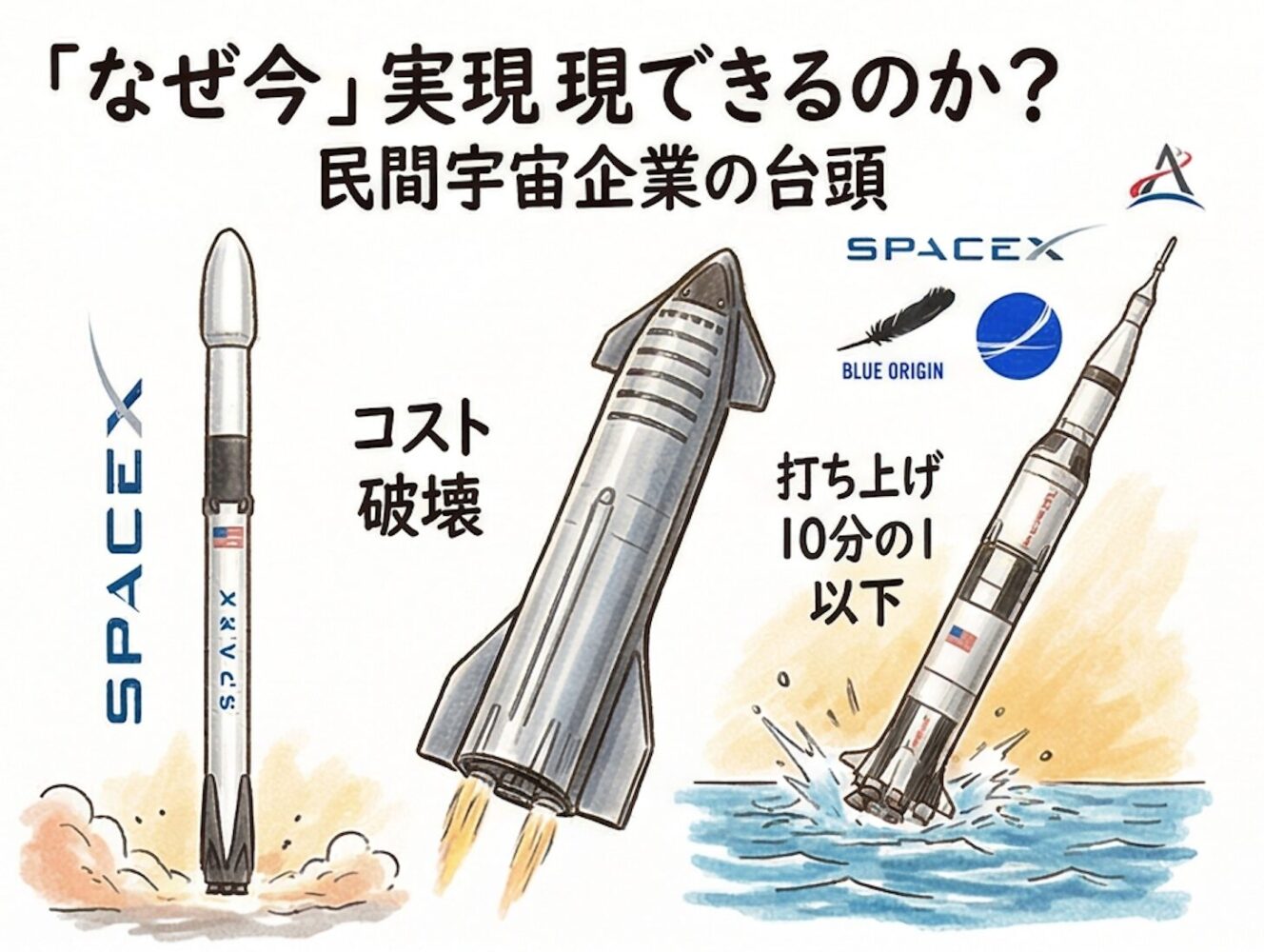 「なぜ今」実現できるのか？民間宇宙企業の台頭