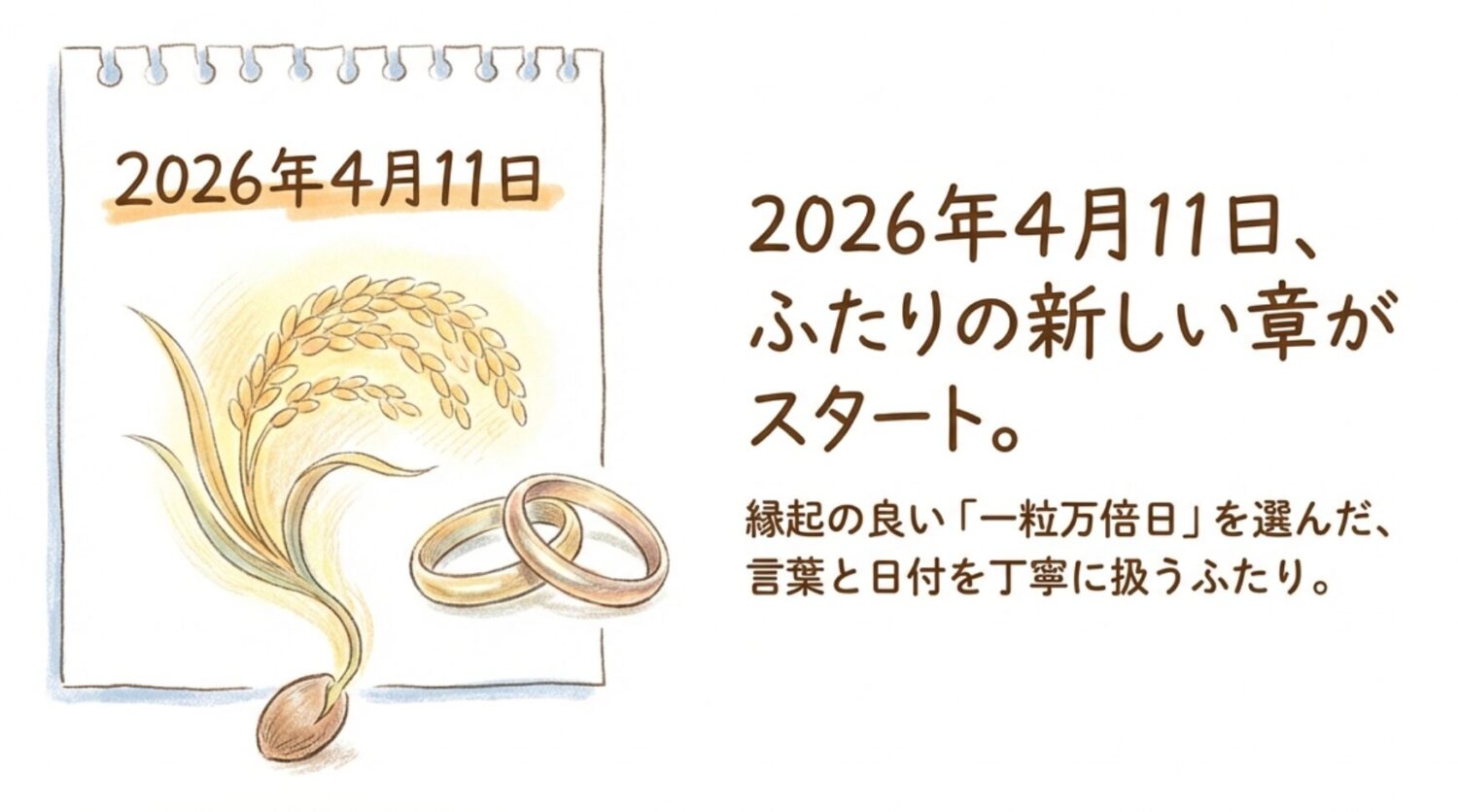 発表日に選んだ「一粒万倍日」