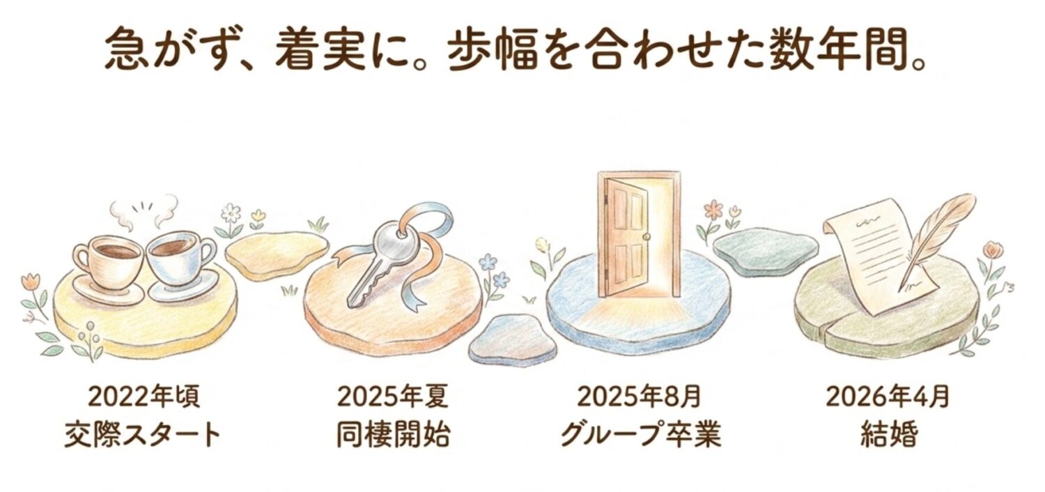 2025年8月の卒業から結婚発表までの流れ