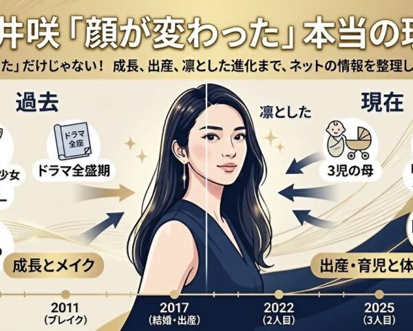 「誰かわからなかった」武井咲の顔が変わった本当の理由|痩せた以外の要因も解説