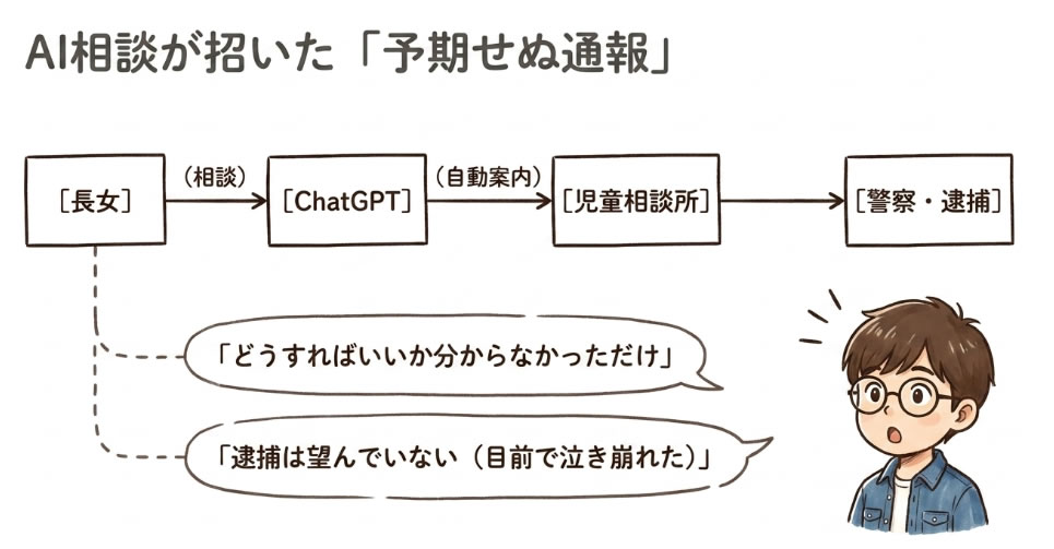 長女がChatGPTに相談した通報の経緯