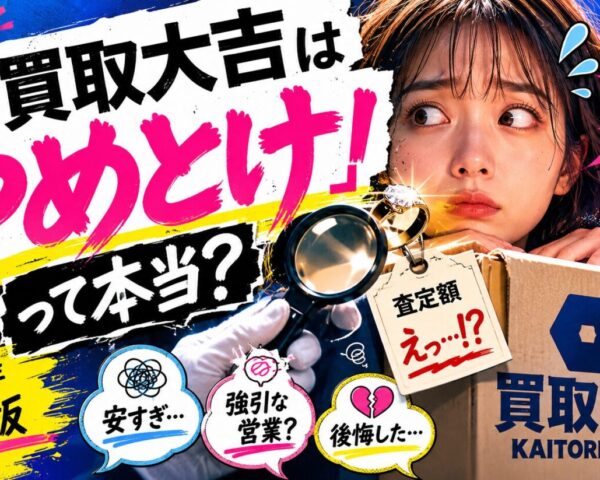 「買取大吉はやめとけ」炎上理由を全部調べたら、意外な結論が出てきた【2026年】