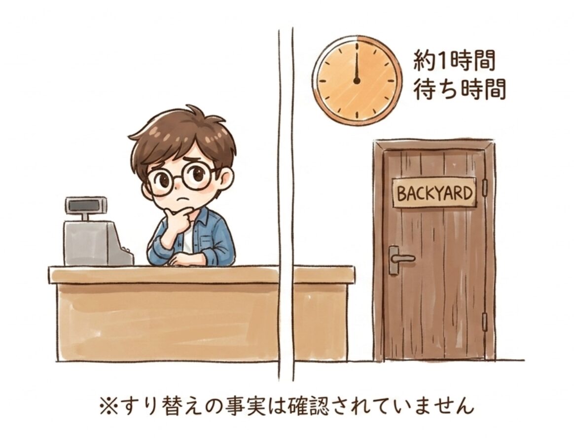 すり替えの事実は確認されていません
