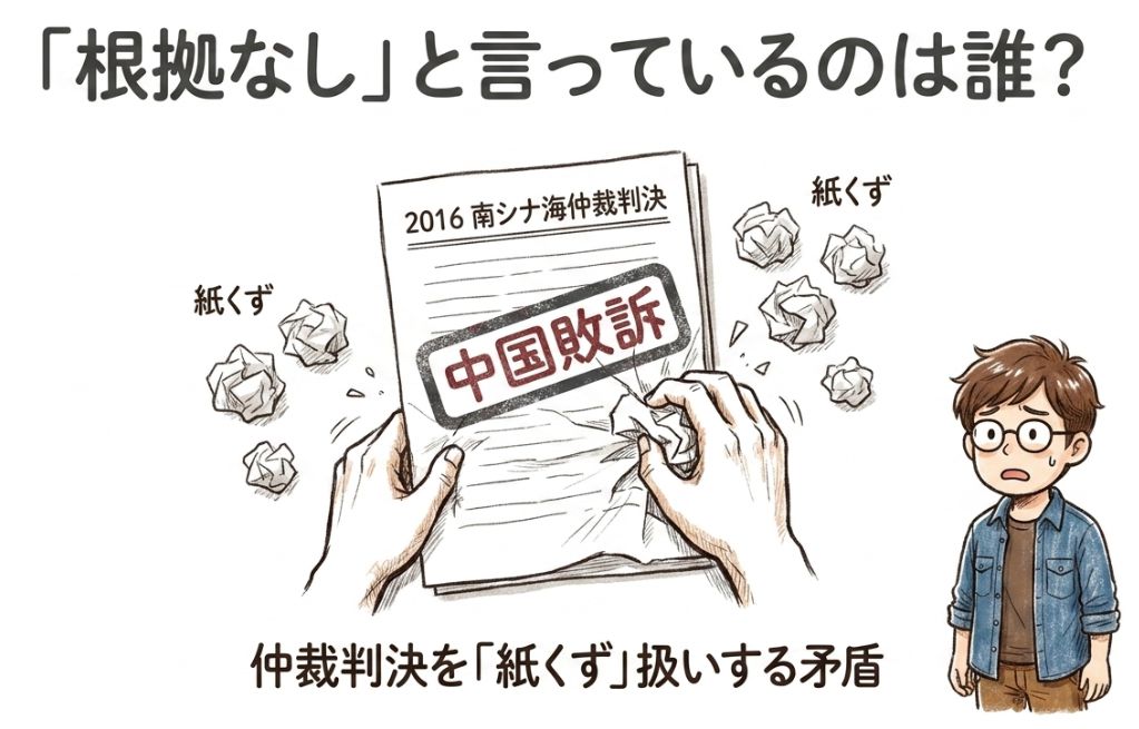 根拠無しと言っているのは誰？