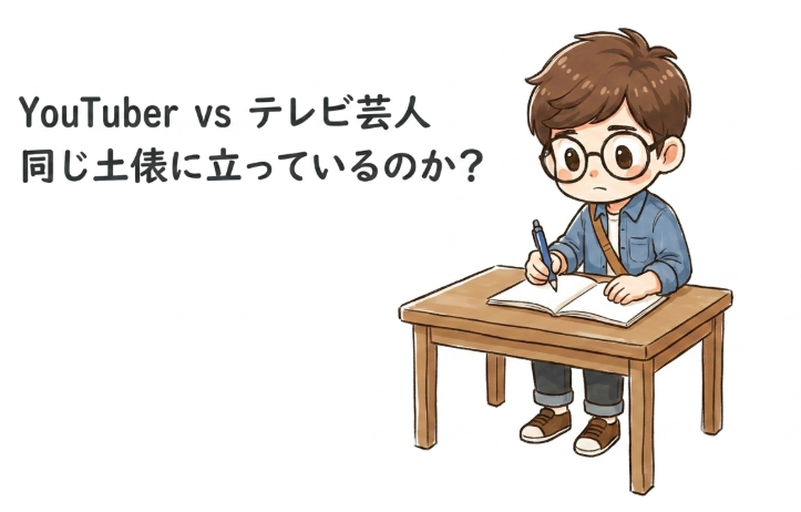 YouTuberと芸能人はそもそも比較対象になるのか