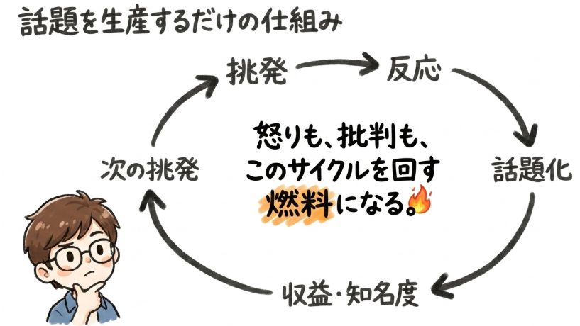 話題を生産するだけの仕組み