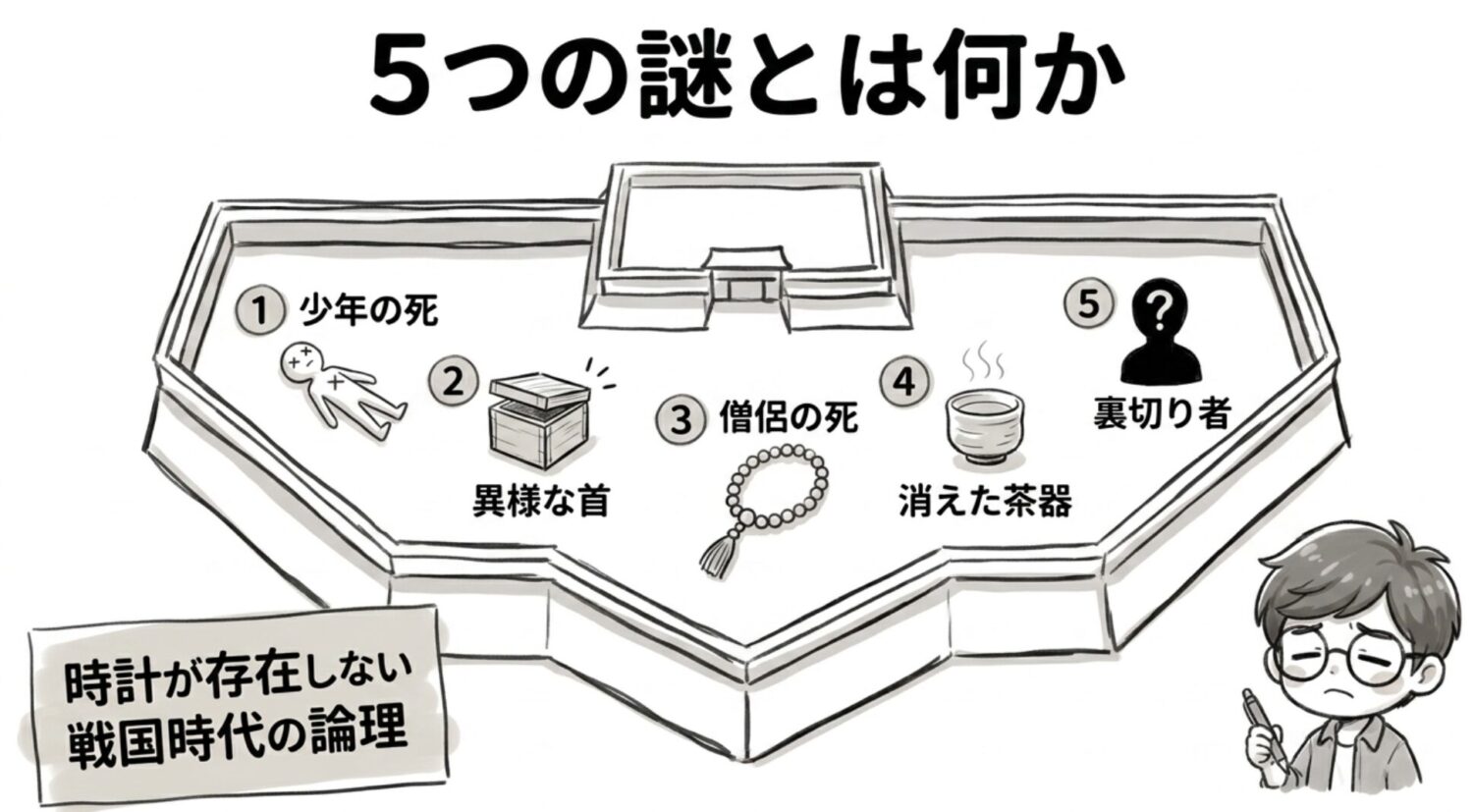 5つの謎とは何か
