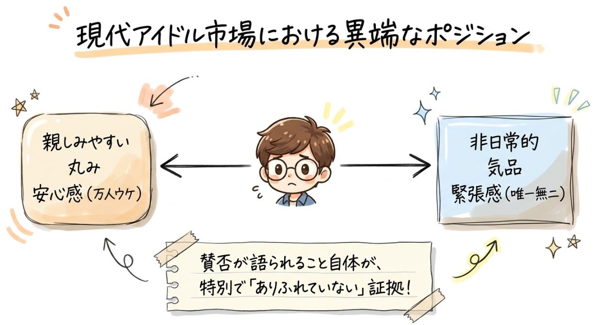 現代アイドル市場における異端なポジション