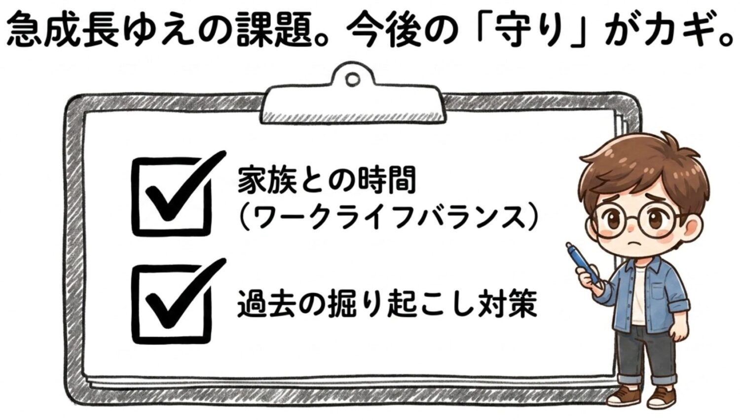 急成長ゆえの課題、今度の守りがカギ