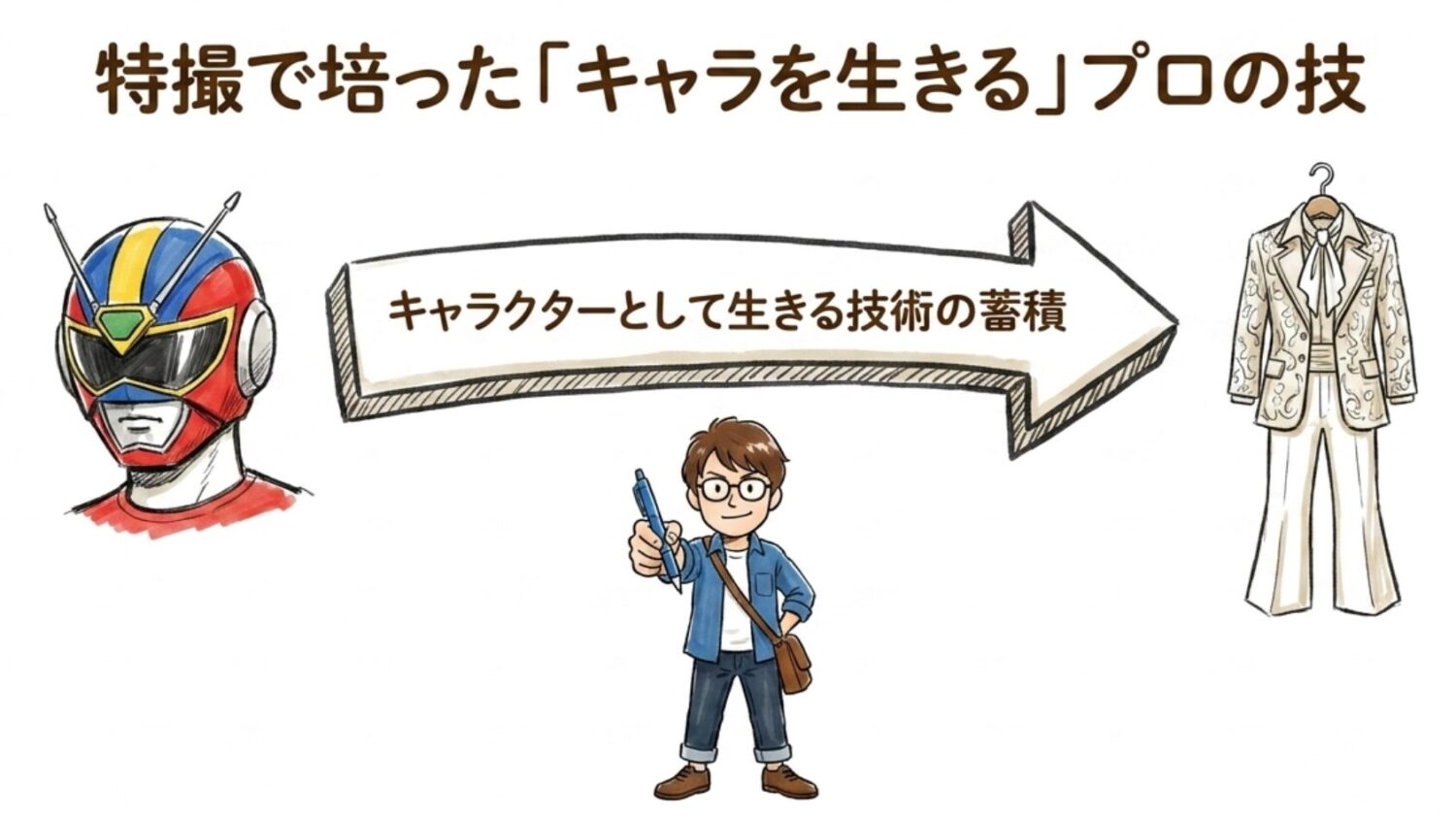 特撮で培ったキャラを生きるプロの技