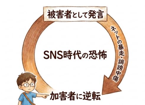 被害者が加害者になる、SNS時代の逆転