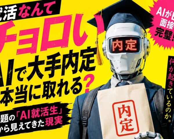 【就活なんてチョロい】AIで大手内定は本当に取れる？話題の「AI就活生」から見えてきた現実