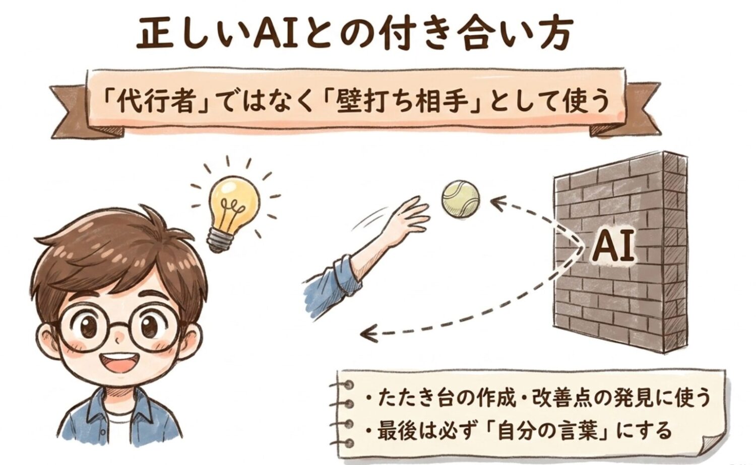 代行者ではなく、壁打ち相手として使う