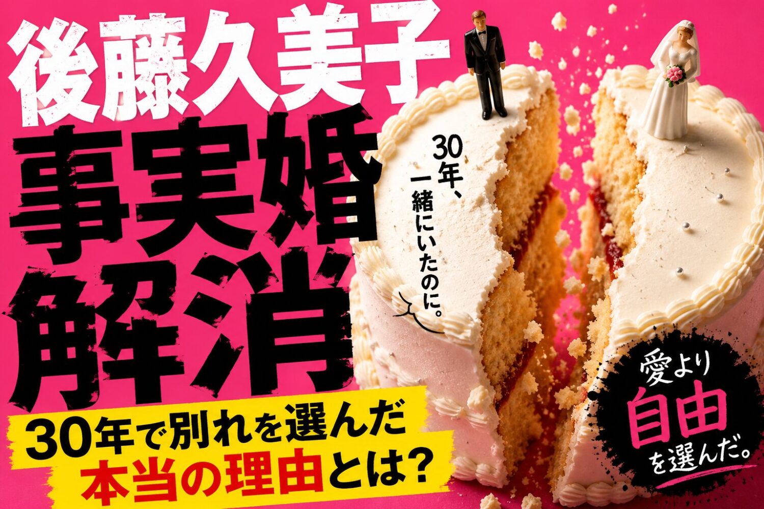 後藤久美子の事実婚解消とは？30年で別れを選んだ本当の理由をわかりやすく解説