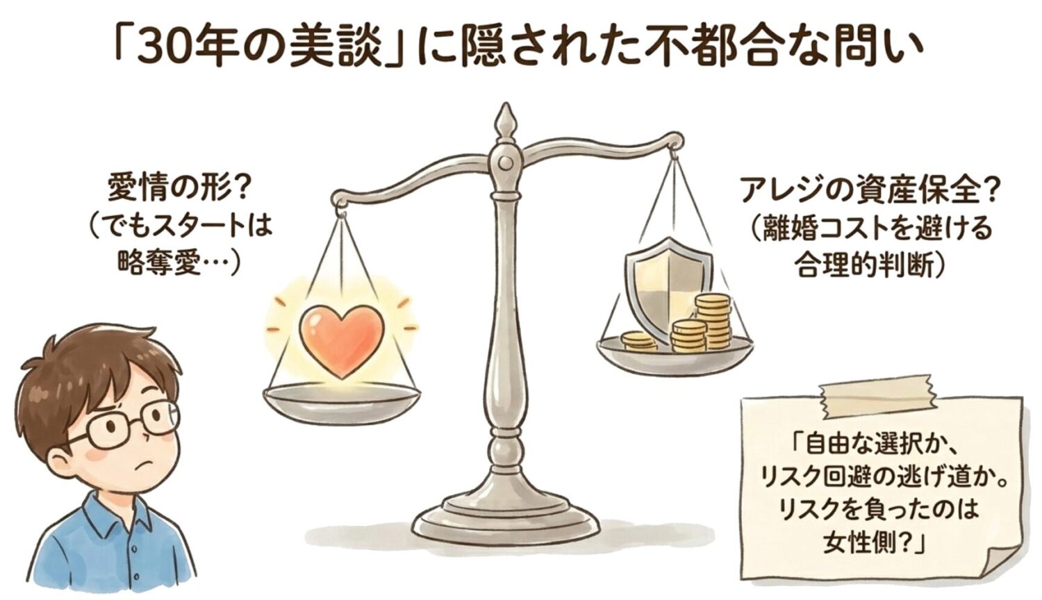 30年の美談に隠された不都合な問い