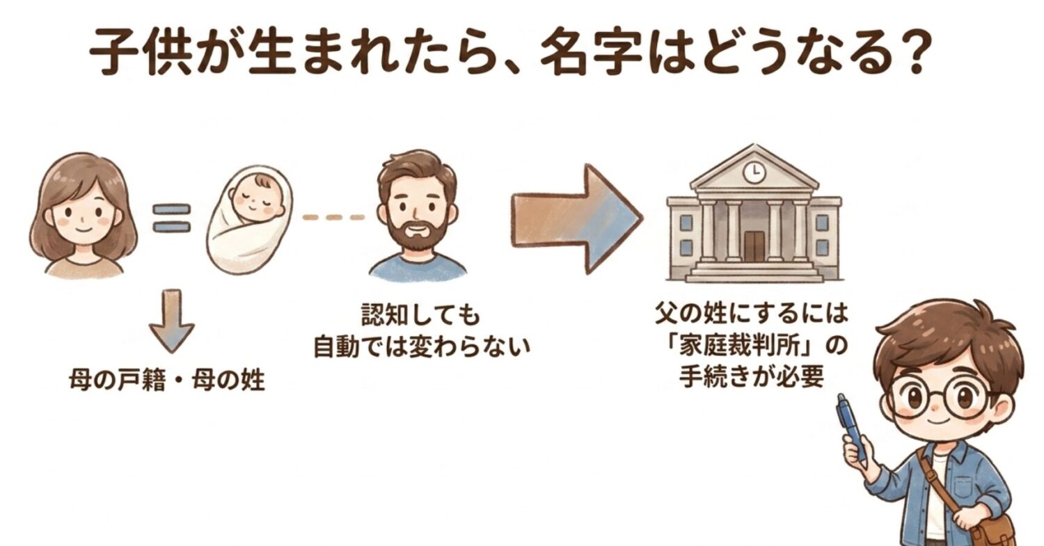 子供が生まれたら名字はどうなる?