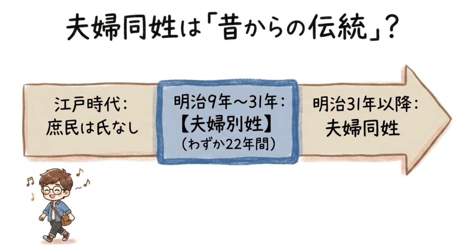 夫婦別姓は昔からの伝統?