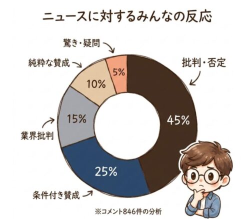 ニュースに対するみんなの反応