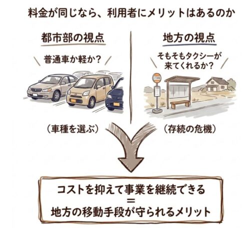 都市部の視点と地方の視点の違い
