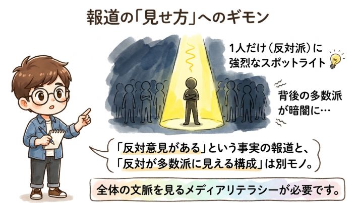 報道の見せ方への疑問