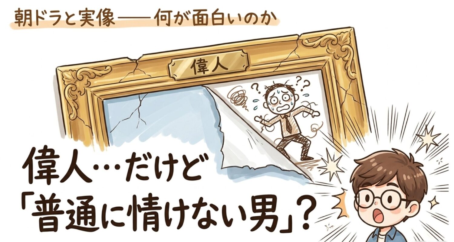 偉人だけど、普通に情けない男？