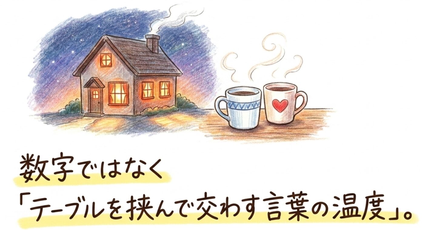 数字ではなくテーブルを挟んで交わす言葉の温度