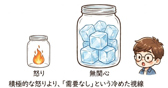 積極的な怒りより「需要なし」という冷めた視線
