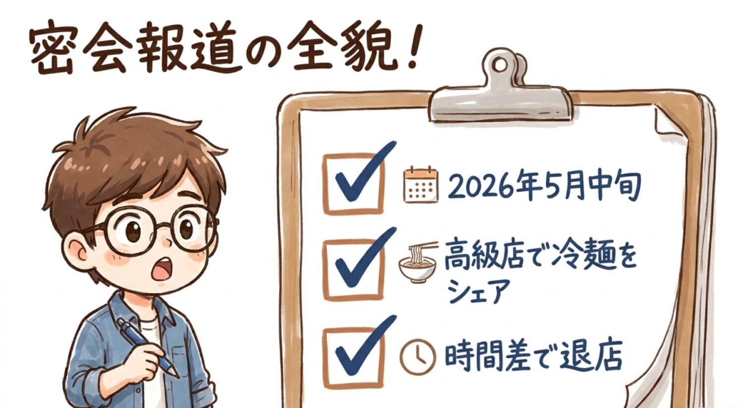 密会報道の全貌