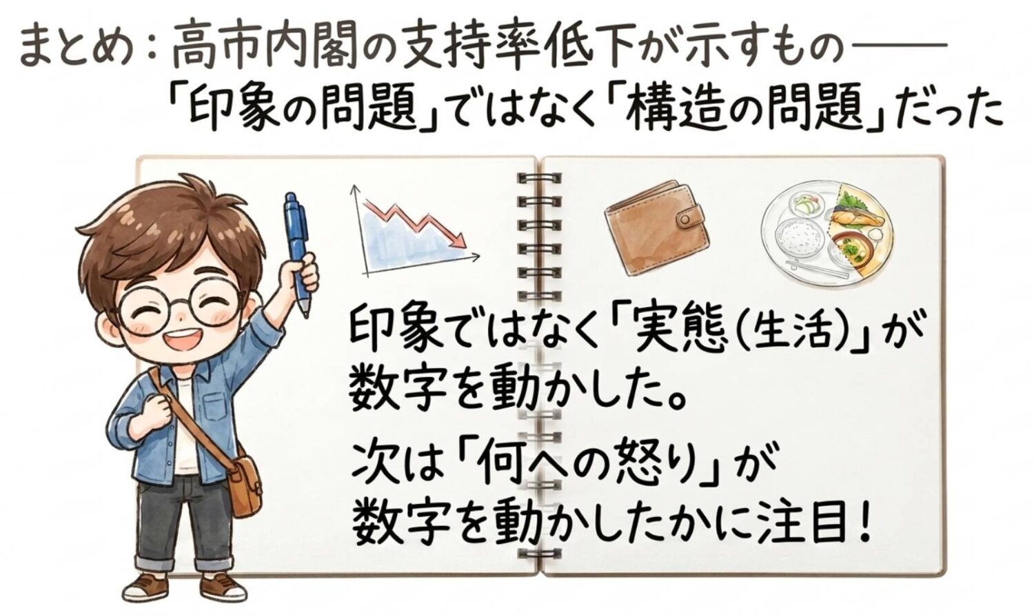 まとめ：高市内閣の支持率低下が示すもの「印象の問題」ではなく「構造の問題」だった