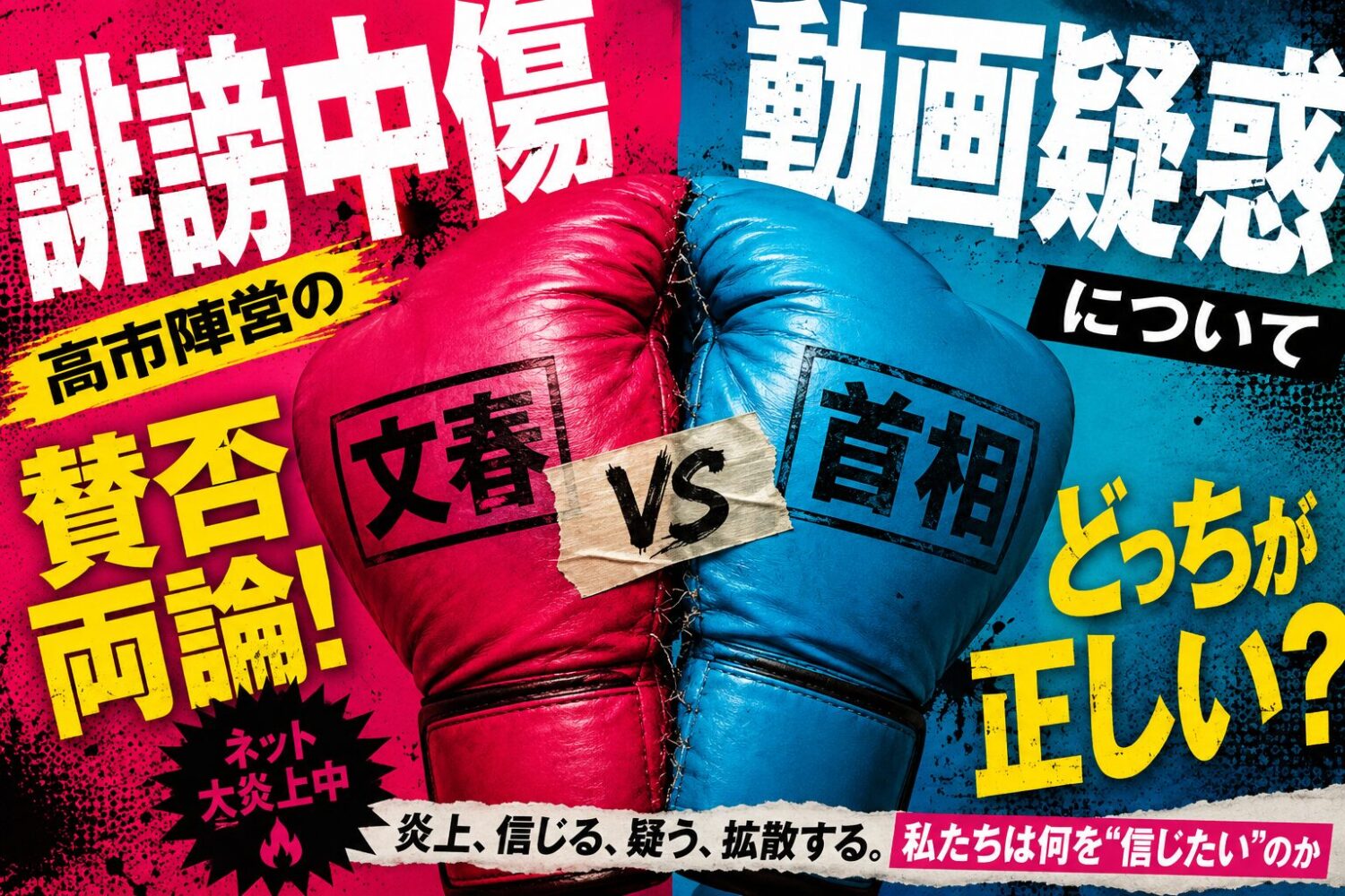 高市陣営の誹謗中傷動画疑惑について賛否両論！文春vs首相、どっちが正しい？