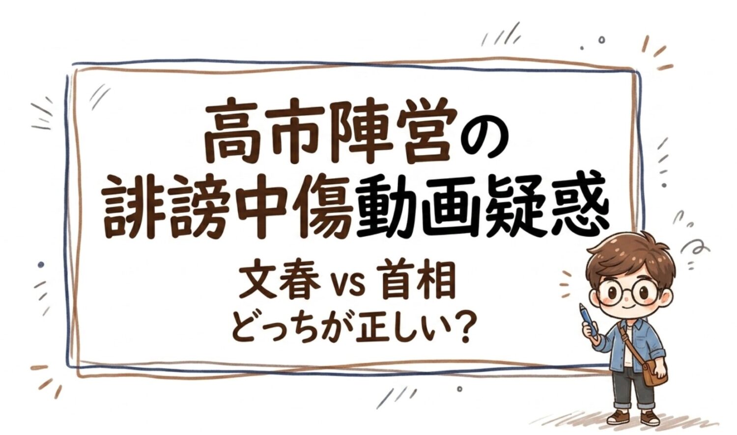 文春と首相、どっちが正しい？