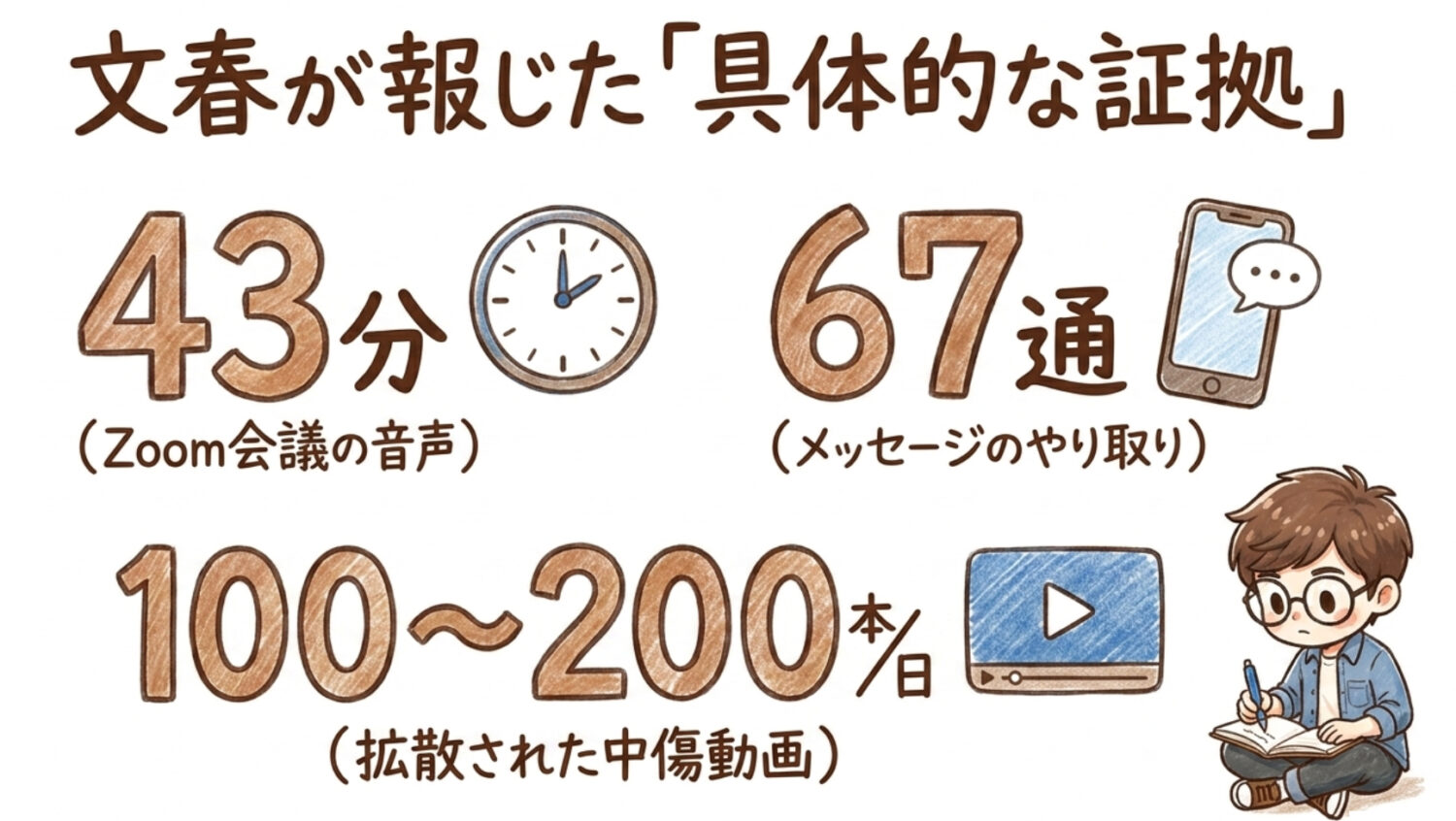 文春が報じた具体的な証拠