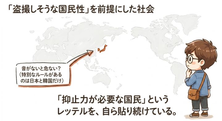 日本と韓国だけが「音がないと危ない」という前提で設計