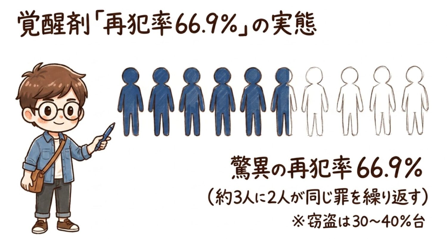覚醒剤の再犯率66.9%の実態